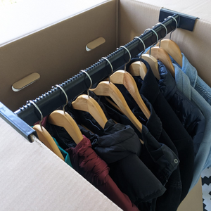 Transport your clothes with the MOVU wardrobe boxes